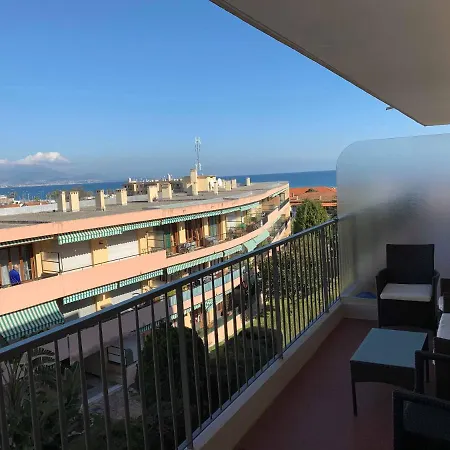 T2 - Au Calme - Vue Mer - 3 Min A Pied De La Plage Lejlighed Antibes
